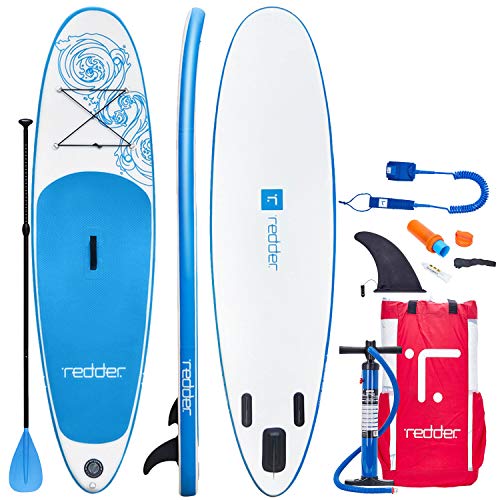 Redder Inflatable Stand Up Paddle Board – Vortex 10' All-Round SUP for Adults & Kids, Includes Paddle, Leash, Backpack, Pu...