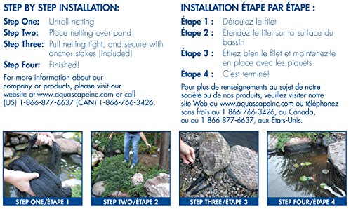 Aquascape Protective Netting for Koi Fish Ponds and Water Gardens, 7-Feet x 10-Feet | 98000