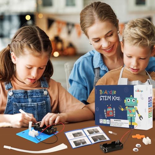 7 Set Bulk STEM Kit Individual Craft Kits for Kids, Science Projects Crafts Group Activity, Light Experiments Circuit Toy...