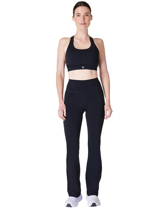 Sweaty Betty Women's Power 32" Flared Bootcut Workout Pant Yoga Pants, Black, X-Small