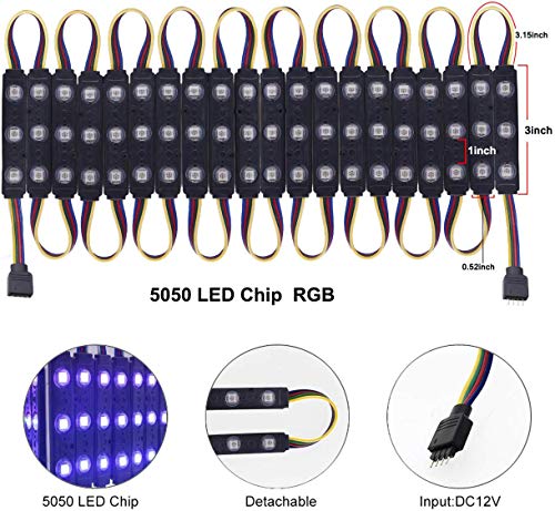 LED Window Lights Waterproof Storefront Lights Business Decorative Light for Advertising LED Module Signs Business Store L...