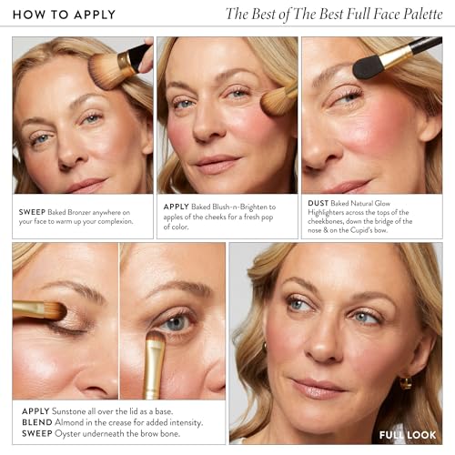 LAURA GELLER NEW YORK The Best of the Best Baked Palette - Full Size - Includes Bronzer, Blush, 2 Highlighters and 3 Eyesh...