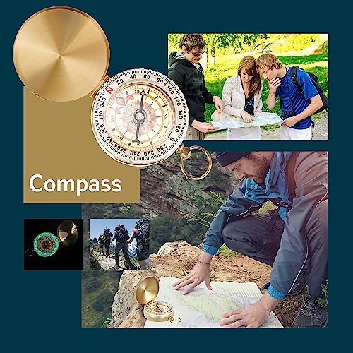 ABPIR Gifts for Christmas Survival Kits for Men Dad Husband Him, 13 in 1 Survival Gear and Equipment Tactical Tools for Ca...