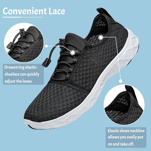 ATHMILE Water Shoes for Men Women Barefoot Hiking Swim River Shoes Adult Lake Pool Aqua Socks Beach Quick Dry for Hiking S...