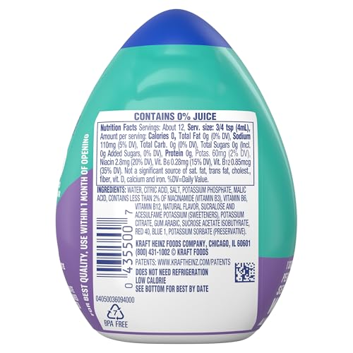 MiO Sport Electrolytes Arctic Grape Naturally Flavored Liquid Water Enhancer 12 Count 1.62 fl oz