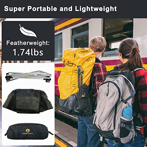 EASDRIL Ultralight Folding Camping Chair Low Lightweight Foldable Camp Chairs with Carry Bag for Hiking, Backpacking, Picn...