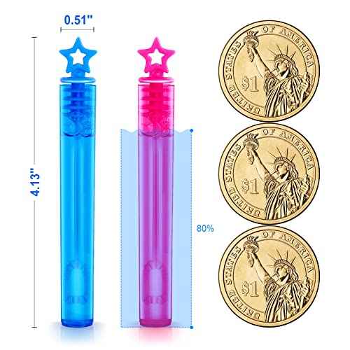 SpringFlower 200 Pieces Mini Bubble Wands, Party Favors Assortment Toys for Kids,Themed Birthday, Halloween, Goodie Bags, Carnival Prizes, Wedding, Bubble Maker Outdoor Gifts for Girls & Boys