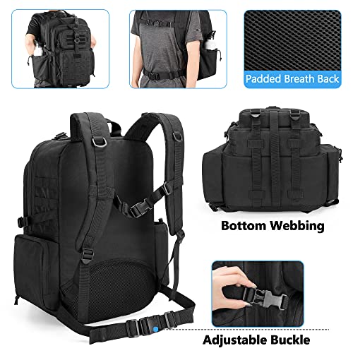 Damero Medical Tactical Backpack, Medical Supplies Bag First Aid Rucksack with Top Y-Strap for Hiking, Trekking Hunting Ca...