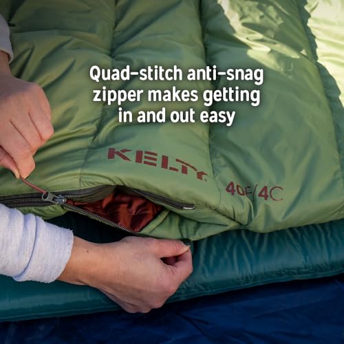Kelty Cosmic 20 Down Mummy Sleeping Bag for Backpacking, Campers, 550 Fill Power, Recycled Fabrics with PFAS-Free DWR, Des...