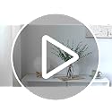 VIERENA 17.5" Artificial Eucalyptus Stems in Glass Vase with Faux Water,Fake Plant Eucalyptus Leaves White Seeds for Cente...