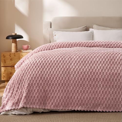 Bedsure GentleSoft Blankets Queen Size for Bed - 350GSM Super Soft Cozy Blanket for Women Men Girls as Gifts, Large Fuzzy ...
