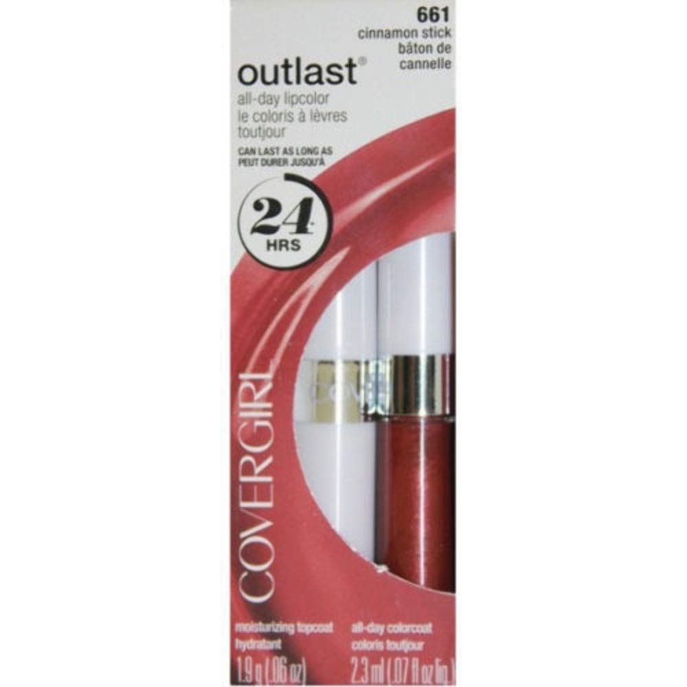 CoverGirl Outlast All Day Two Step Lipcolor, Cinnamon Stick 661, 0.13 Ounce