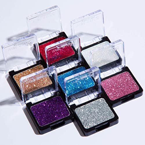 wet n wild Color Icon Eyeshadow Glitter - Ultra-Pigmented, Vitamin E Infused for a Silky-Smooth Moisturizing Application, ...