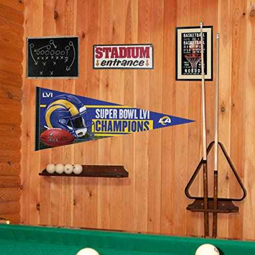 LA Rams 2022 Super Bowl LVI Champions Full Size Large Pennant