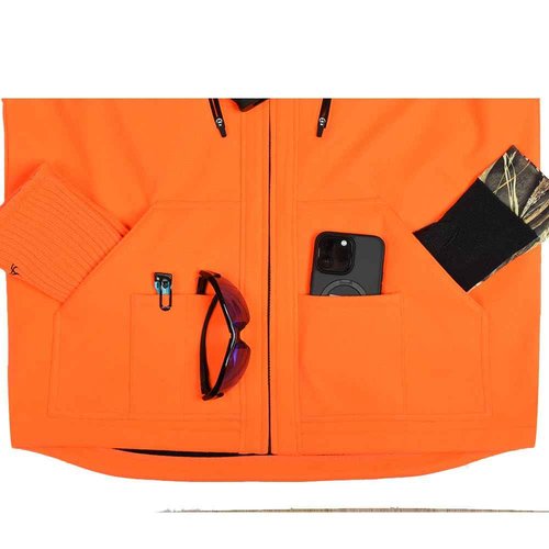 EDTREK Waterproof and Windproof Performance Vest With Plenty Pockets - Quiet and Versatile Hunting Vest (Blaze Orange, X-Large)