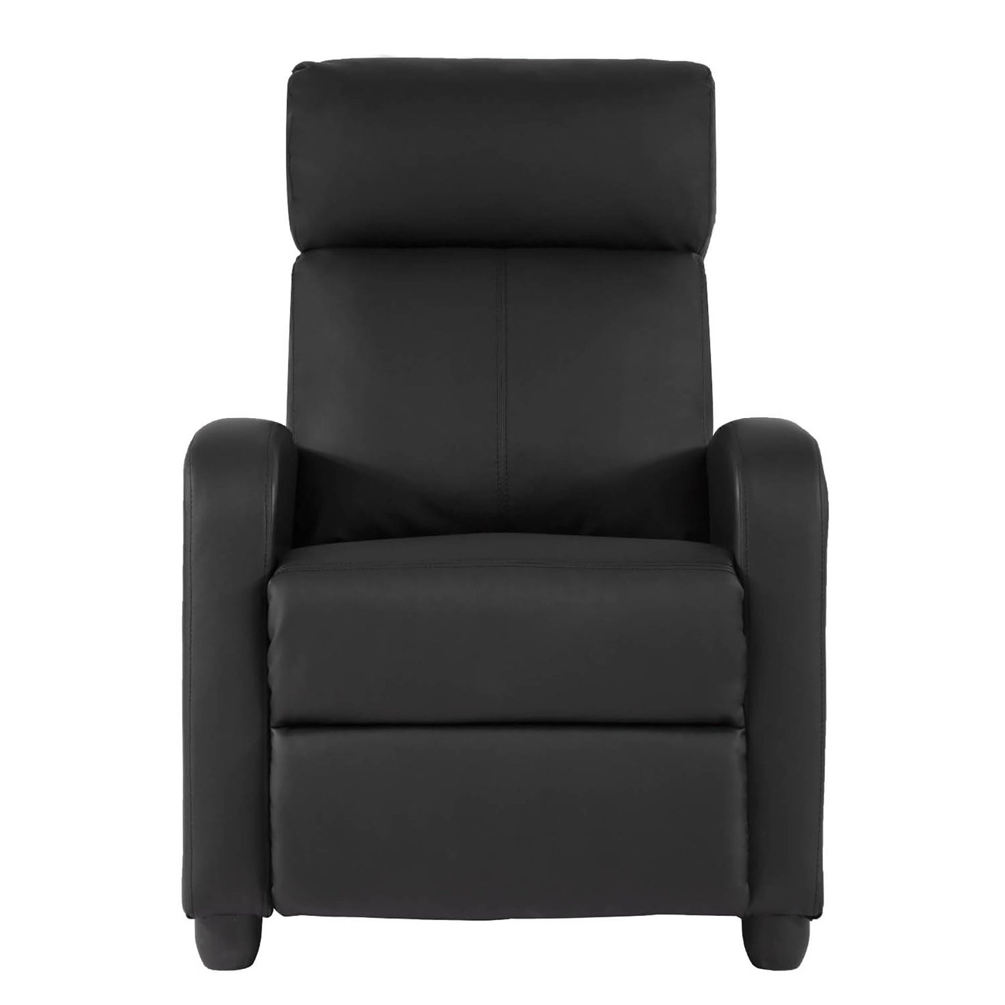 24/7 Shop at Home Esplanade Modern Faux Leather Reclining Chair with Massage, Comfortable Backrest for Living Room, Black