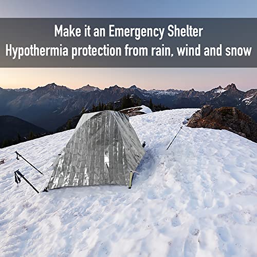 General Medi Emergency Blanket (12-Pack),Emergency Silver Foil Blanket– Perfect for Outdoors, Hiking, Survival, Marathons ...