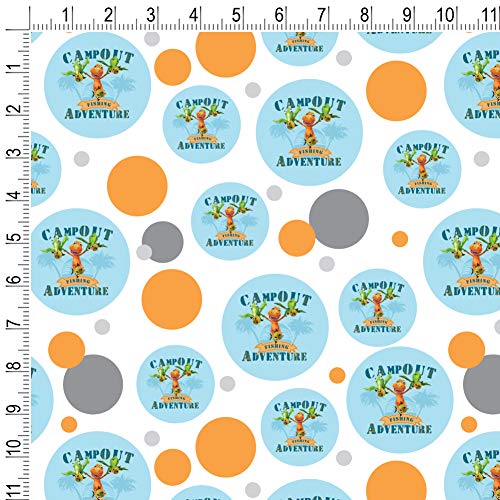 GRAPHICS & MORE Campout Fishing Adventure Dinosaur Train Gift Wrap Wrapping Paper Roll