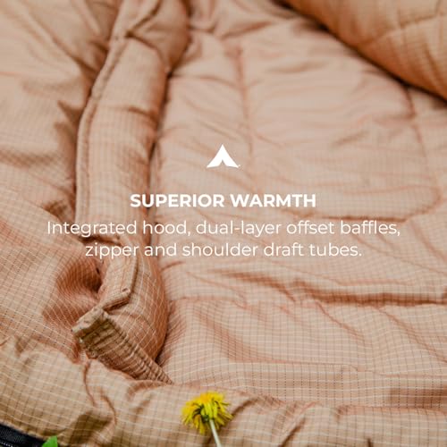 Teton Celsius Regular, 25F, 20F, 0F Degree Sleeping Bags, All Weather Bag for Adults and Kids, Camping Made Easy and Warm,...