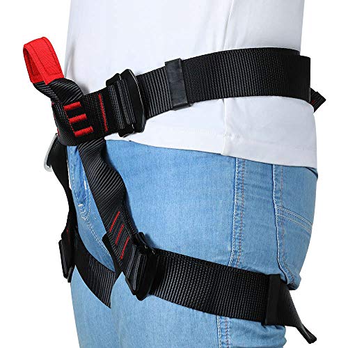 HandAcc Climbing belts, Safe Seat Belts for Tree Climbing Outdoor Training Caving Rock Climbing Rappelling Equip - Half Bo...