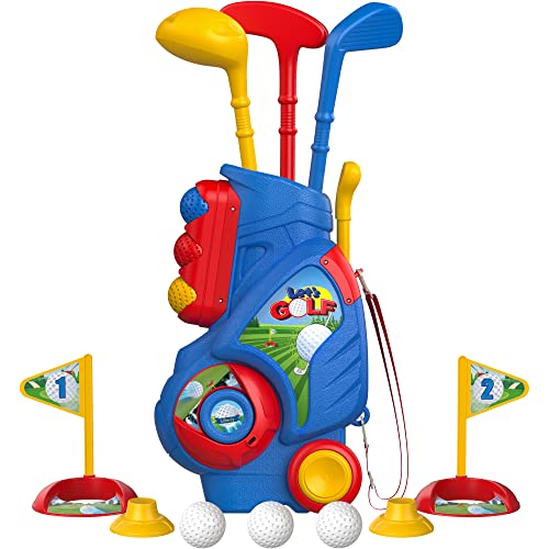 Liberry Toddler Golf Set, Upgraded Kids Golf Cart with Unique Shoulder Strap Design, Indoor Outdoor Sports Toys Gifts for ...