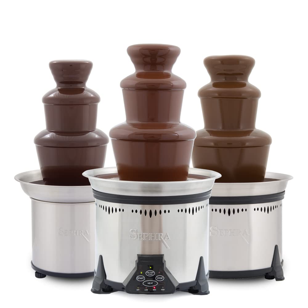 Sephra Elite 19" Home Fondue Fountain - 6lb Capacity - Serves 30-40 People