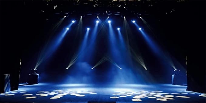 Yeele 15x8ft Stage Spotlight Backdrop for Photography Blue Light Concert Background Superstar Drama Play Live Music Show B...