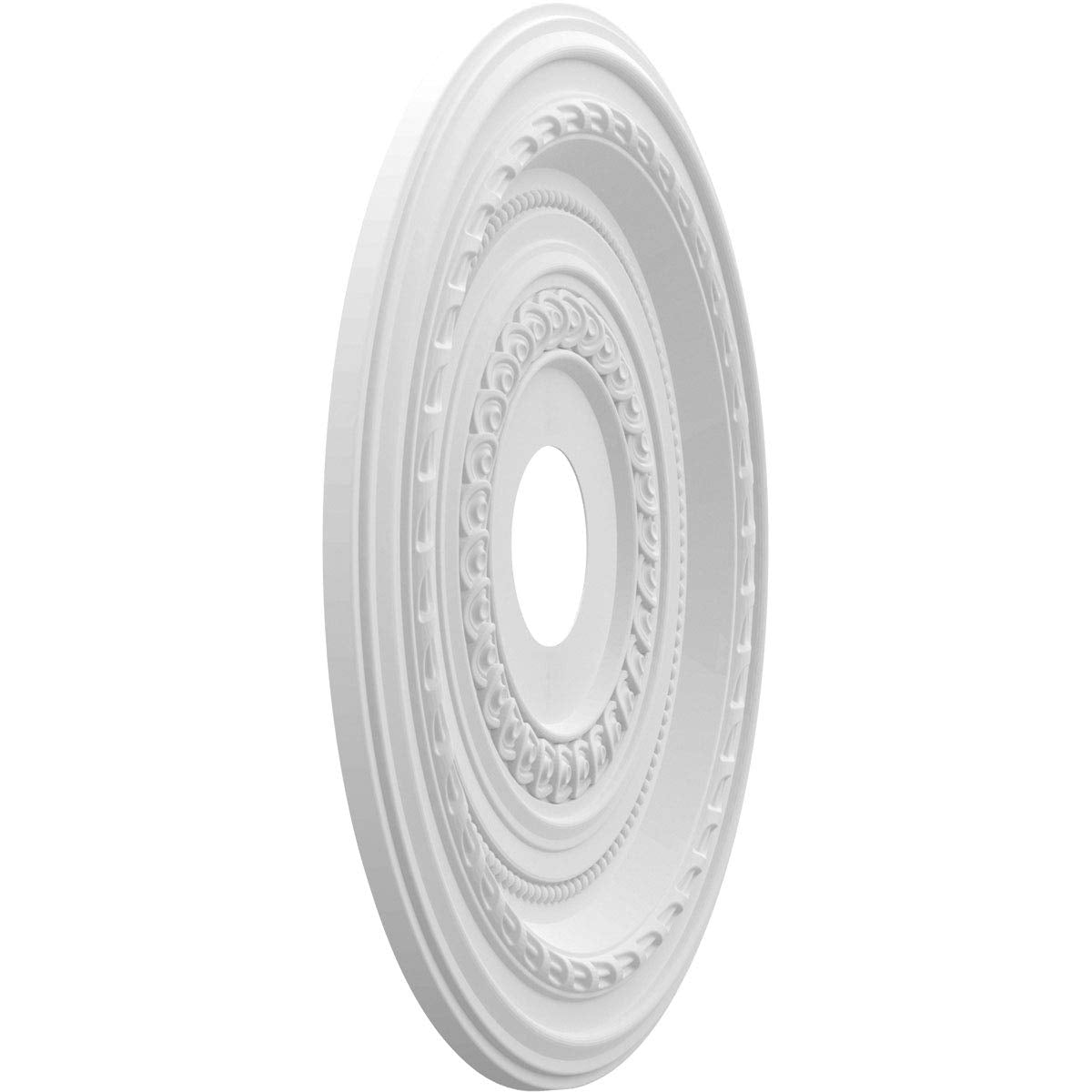 Ekena Millwork 19Od X 3 1/2Id X 1P Cole Thermoformed Pvc Ceiling Medallion (Fits Canopies Up To 5 1/8), Aged Copper