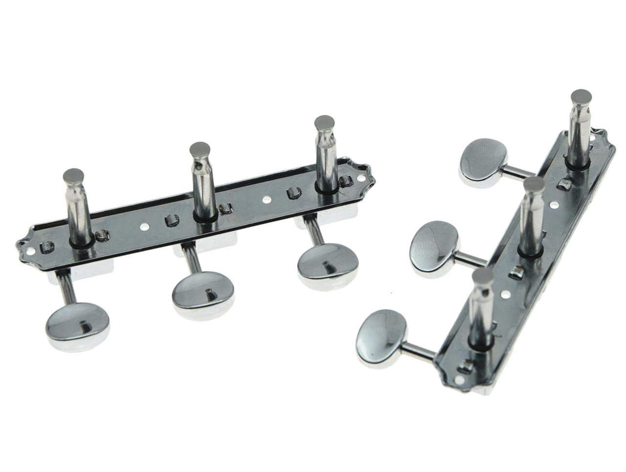 Kaish Chrome 3 Per Side 3X3 On A Plate Vintage Guitar Tuning Keys Tuners For Les Paul