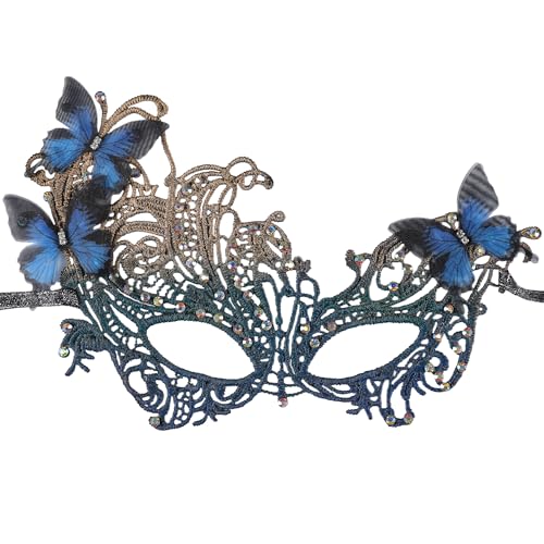 Zinniday Halloween Lace Masquerade Masks - 1920s Vintage Antique Mask for Men Women Carnival Party Mardi Gras Evening Prom