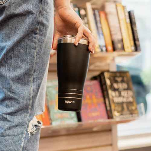 Tervis Traveler Margaritaville Gotta Go Palm Triple Walled Insulated Tumbler Travel Cup Keeps Drinks Cold & Hot, 30oz, Stainless Steel