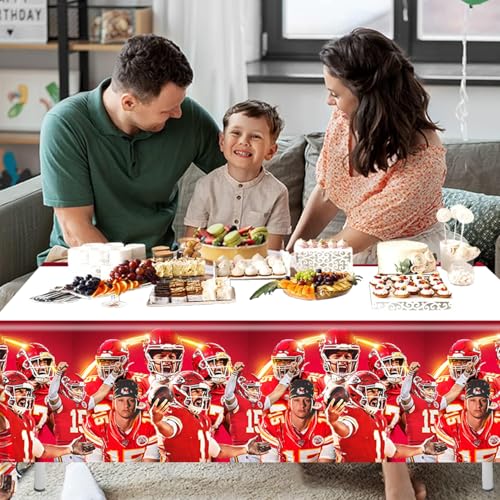 2Pack Kansas Tablecloth Disposable Tablecover Birthday Party Supplies and Decorations for Kid Boy Baby Shower Rectangle Ta...