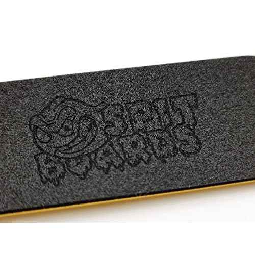 SPITBOARDS¢ç 34 mm Fingerboard Complete Wood Pro Set-Up (Pre-Assembled, 5-Layers), Pro Trucks, CNC Bearing Wheels, Foam Grip Tape, (Deck: Pink, Trucks: White, Wheels: Pink)