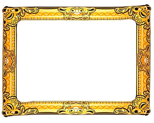 HENBRANDT Inflatable Photo Frame with Gold Additive 60 x 80 cm Black