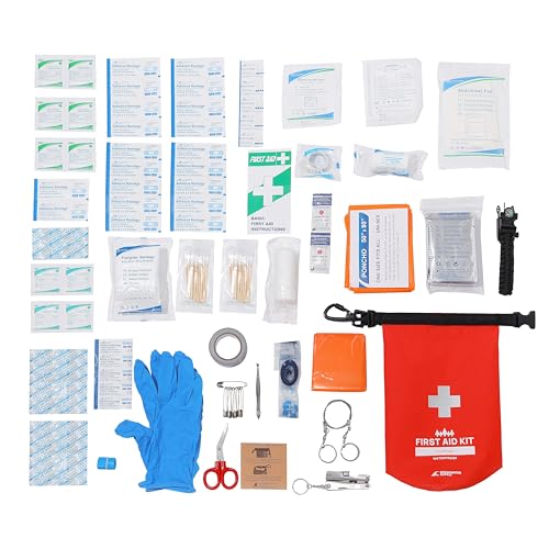Breakwater Supply™ Waterproof First Aid Kit Dry Bag Bug Out Bag Preloaded with Emergency Survival Prepper Supplies for Boa...