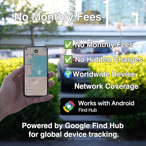 JPBEIDUOYIN GPS Tracker for Vehicles – Google Find Hub Enabled, No Monthly Fee, Hidden Magnetic Waterproof Tracking Device...
