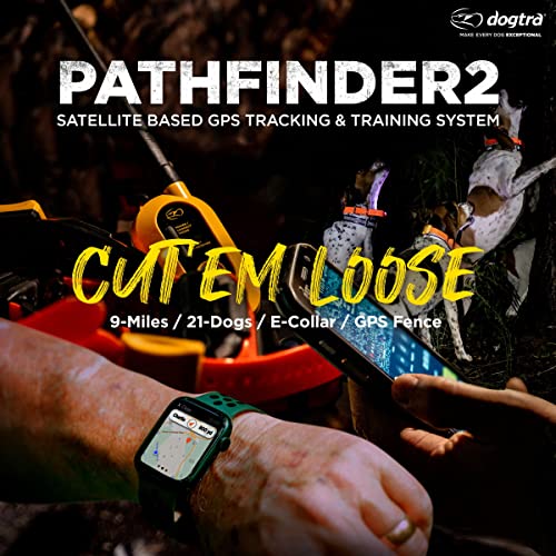 Dogtra Pathfinder 2 - Hunting Ecollar GPS Dog Training Collar with Remote, 9 Mile Range, Tracking & Containment for Medium...