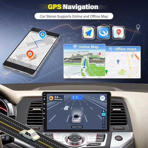 4+64G 9" Car Radio Stereo for Nissan Murano Z51 2008-2014 w/GPS 2013 2012 2011 2010 2009 w/carplay w/Android Auto Double D...