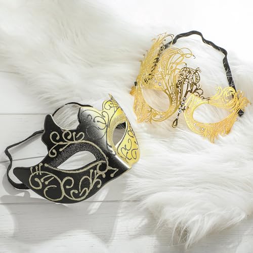 YU FENG Venetian Masquerade Mask for Women Couples Besties-Prom,Balls,Mardi Gras,Halloween and Parties Costume Mask