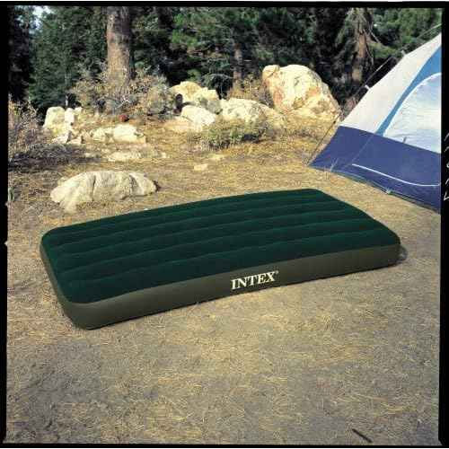 Intex Prestige Downy Airbed Kit with Hand Held Battery Pump, Twin
