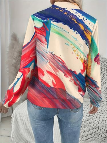 Women's Zip Jacket Christmas Coat Round Neck Front Pocket Sweater Lightweight Casual Street Style Autumn Winter Sweatshirt