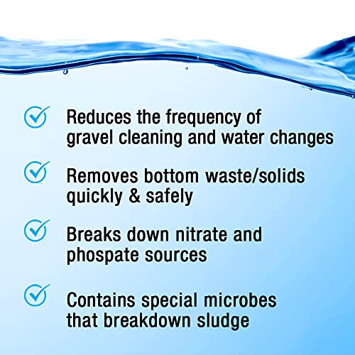 Microbe-Lift Gravel & Substrate Cleaner for Saltwater Aquarium and Freshwater Tanks, Tank Cleaner and Aquarium Water Condi...