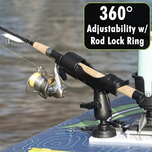 NORTHERN LITES SUP Angler Elite Universal Removable Paddle Board Fishing Accessories Mount with Waterproof Phone Case, Bai...