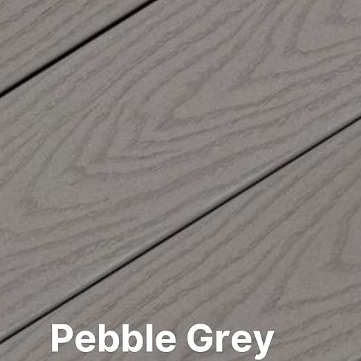 Pebble Grey 12-Inch Composite Deck Corner Fascia Trim-HG Thermaform, Made for Trex Decks, OEM Materials, Easy Installation,Sold Individually