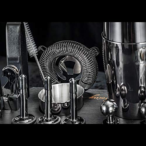 Soing 24-Piece Cocktail Shaker Set,Perfect Home Bartender Kit for Drink Mixing,Stainless Steel Bar Tools With Stand,Velvet...