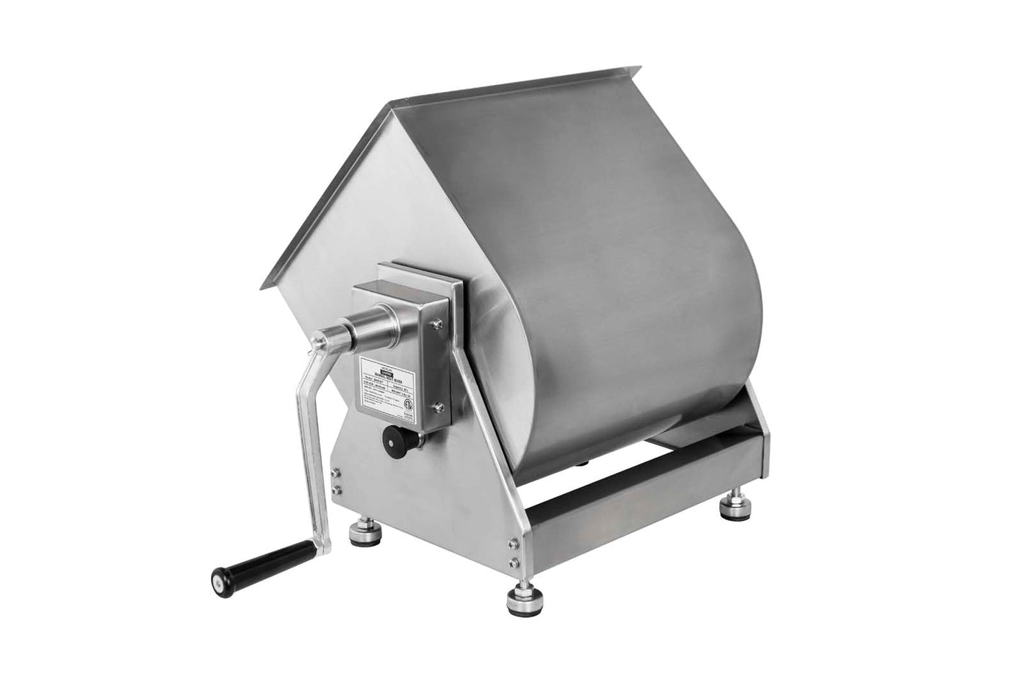 Hakka Manual Meat Mixer 45lb/22.5L, Tiltable Tank 30L Stainless Steel Updated Commerial Food Mixer for Meat and Seasonings, Sausage, Burger, Patty