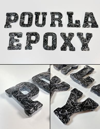 POURLA .25'' Chopped Carbon Fiber Flake 1.1 lb - 6mm High Strength Fiber for Forged Composites - Epoxy Resin Compatible Fo...