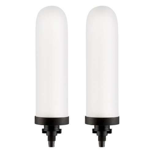 Survivor Filter Ultra Gravity Water Filter Replacement Pack - 2X Ceramic Filter Replacement - Compatible with Big Berkey - Removes Bacteria, Viruses, and Parasites