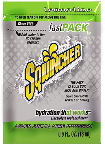 Sqwincher Fast Pack Liquid Concentrate | Lemon-Lime Flavored | Low Calorie | Low Sodium | Electrolyte Replenishment Hydrat...