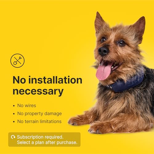 Halo Collar 4, GPS Wireless Dog Fence & Dog Training Collar with GPS Tracker, Subscription Required, Waterproof, Sunburst,...